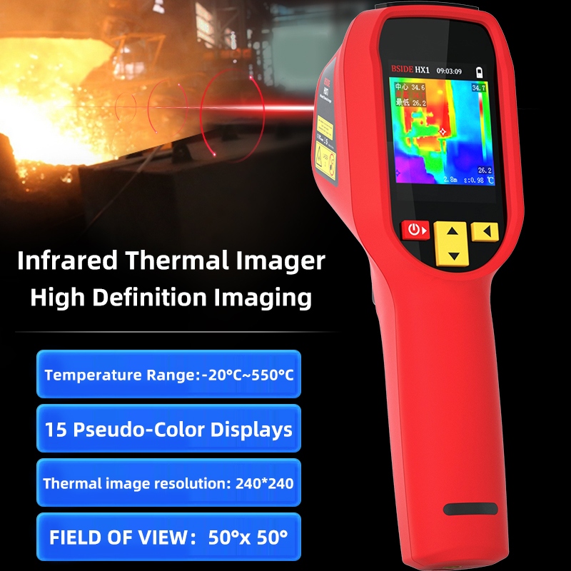 Nf 521 Thermal Imaging Camera - Тепловизионная камера HX1 240x240, инфракрасный термометр