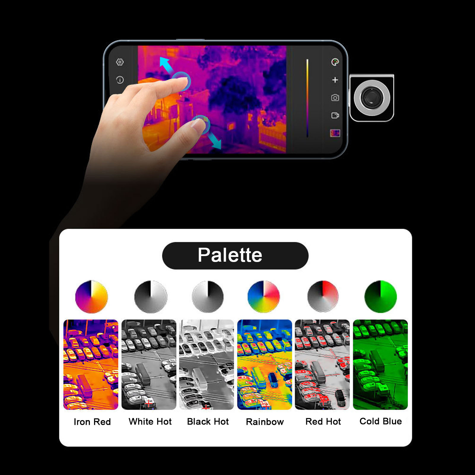 Thermal Imaging Camera 256X192 - Тепловизор с разрешением 256x192, 25 Гц,