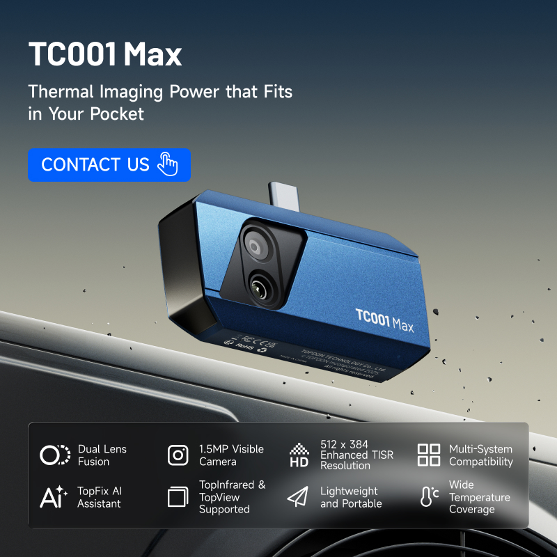 Topdon Tc001 Thermal Camera - Тепловизор TOPDON TC001 Max с двумя