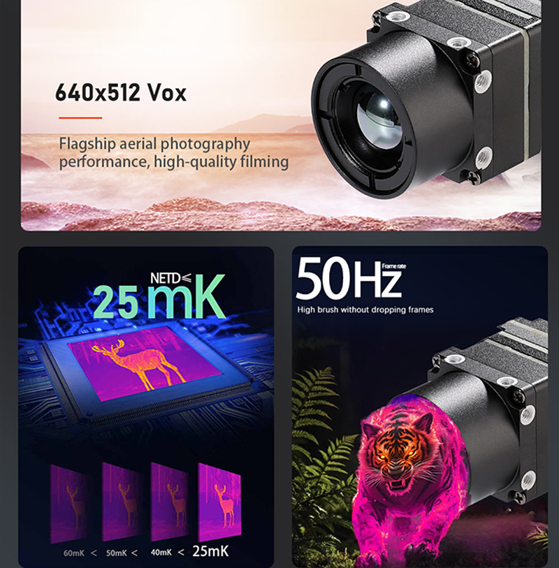Hunting Thermal Imaging Scope - Новинка: Тепловизионный модуль для FPV-дронов 640x512,
