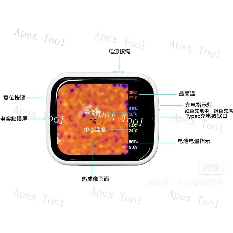 Миниатюрный портативный прибор – обзор и цена Underfloor Heating Thermal Detector