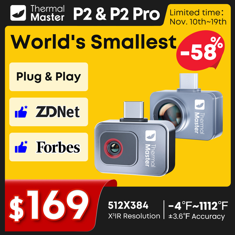Тепловизор P2/P2Pro с 15-кратн – обзор и цена Infiray P2 Pro Macro Lens
