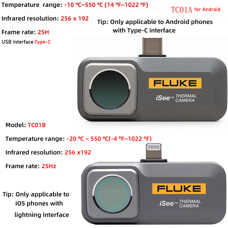 Тепловая камера Fluke iSee TC0 – обзор и цена Nf 521 Thermal Imaging Camera