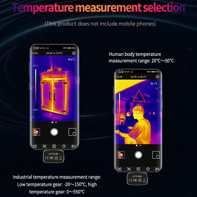 Тепловизор UNI-T для мобильног – обзор и цена Thermal Imaging Camera 256X192