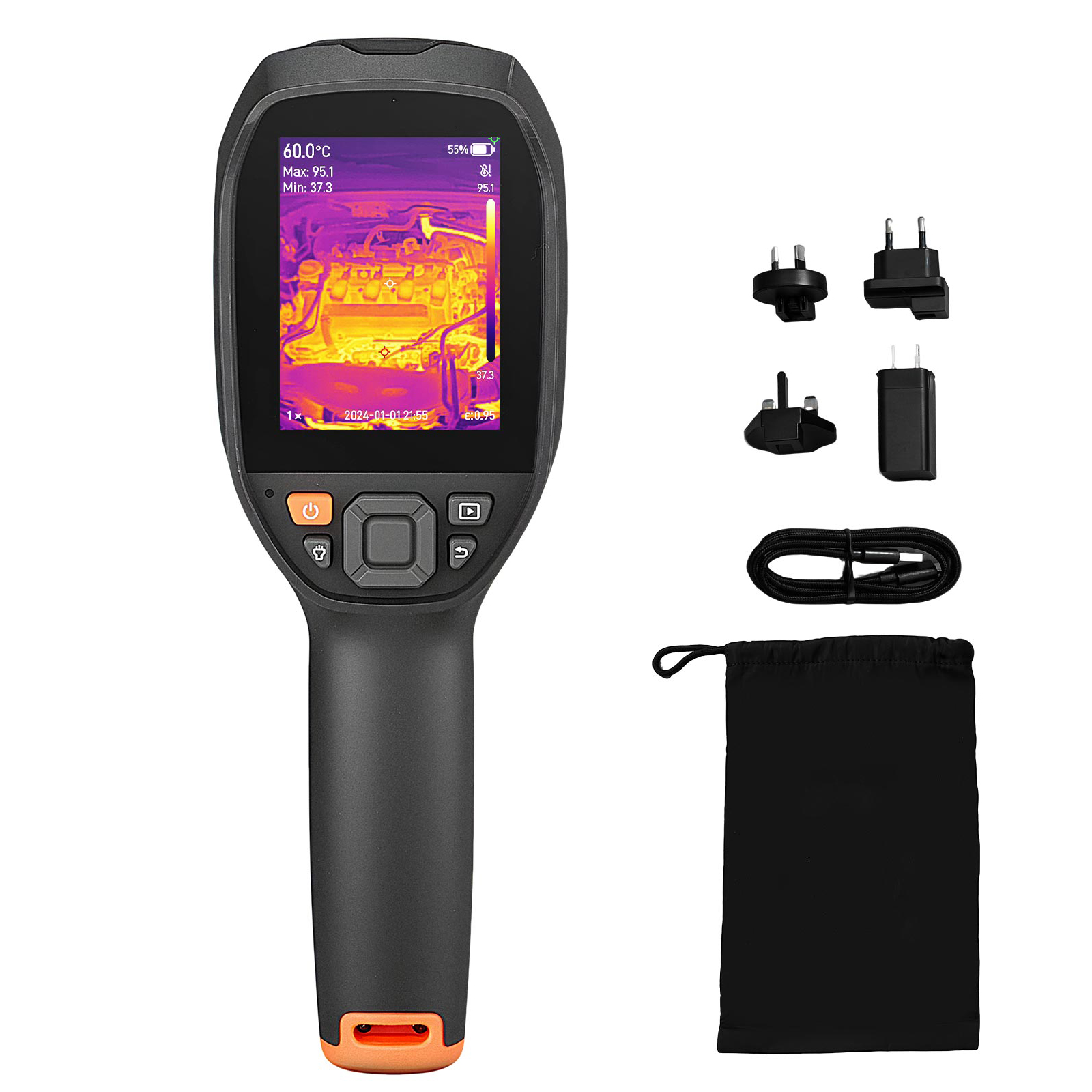 Тепловизионная камера VEVOR Pr – обзор и цена Thermal Imaging Camera 256X192