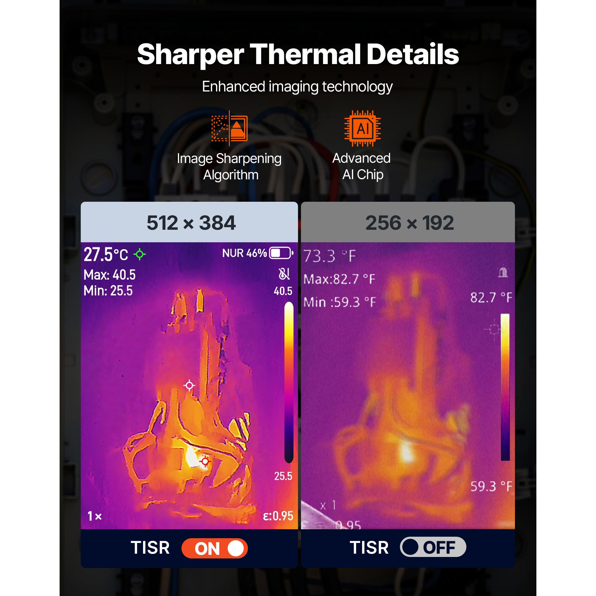 Тепловизионная камера VEVOR Pr – обзор и цена Thermal Imaging Camera 256X192